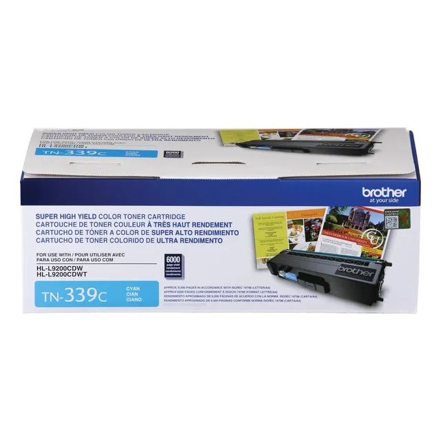 Toner Brother Tn339c Color Cian Rendimiento 6,000 Paginas