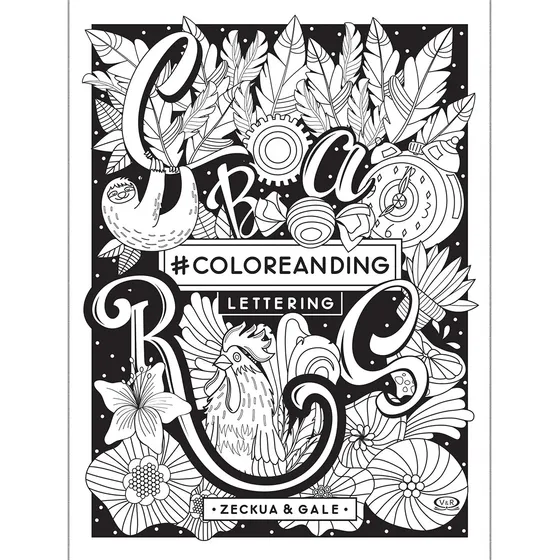 #coloreanding Lettering - Autor: Zeckua &amp; Gale - V R Ed
