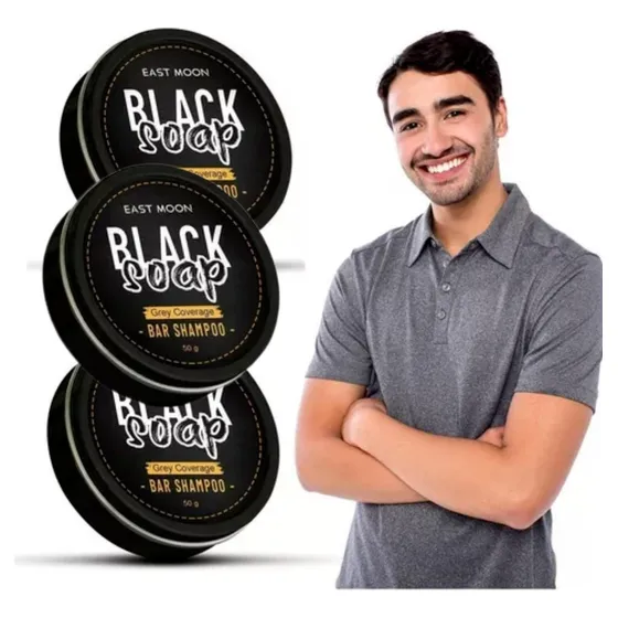 Pa 3uds Jabón For Cabello Negro For Hombres-para Cubrir