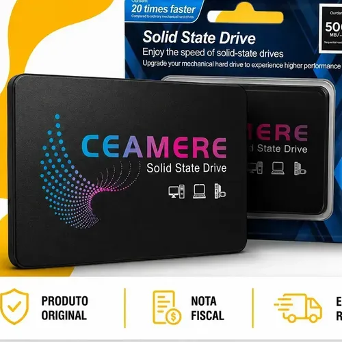 Ssd 480gb Sata 3 2.5 Para Notebook Pc Xbox Ps4 Super Rápido Cor