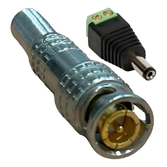 Kit 20 Conector P4 Macho Borne + 20 Bnc Macho Mola Cftv