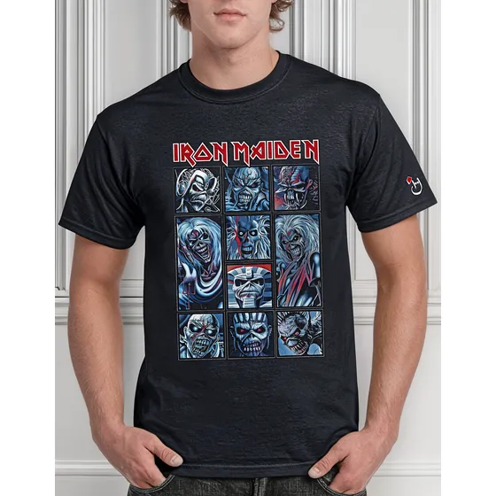 Iron Maiden. Faraón. Rock. Remera Algodón. Habibis