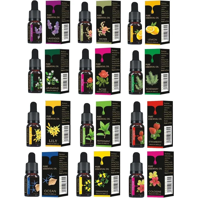 Aceite Esencia Aroma Fragancia Difusor Humidificador X 4 Und