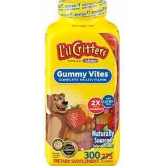 Vitaminas Lil Critters 300 Gomitas Masticables Sellados