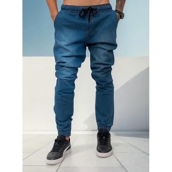 Calça Jogger Masculina Skinny Camufladas Ou Preta C Elastico