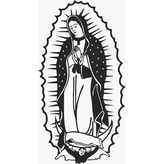 Vector Imagen Religiosa Virgen De Guadalupe 