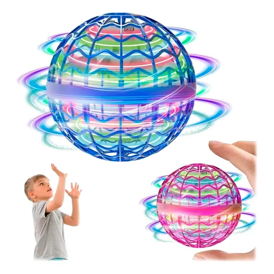 Spinner Orbe Led Volador Mini Drone Control Remoto Giratorio