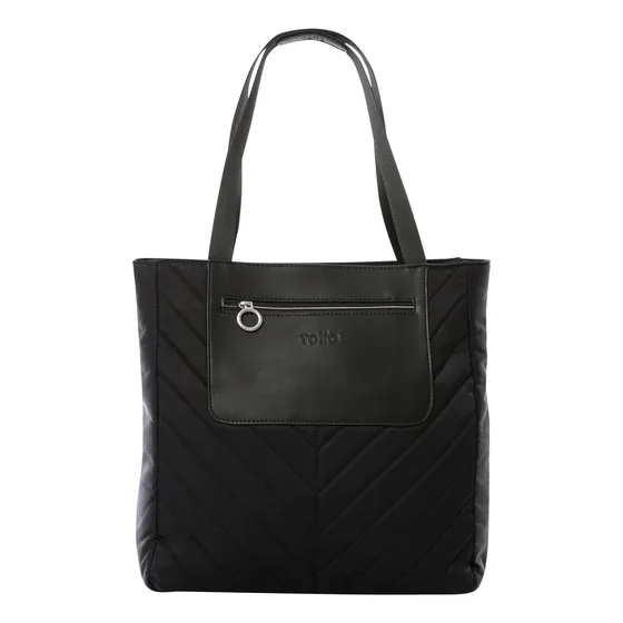 Cartera Tote Para Mujer Malawi Notebook 13 Negro Totto