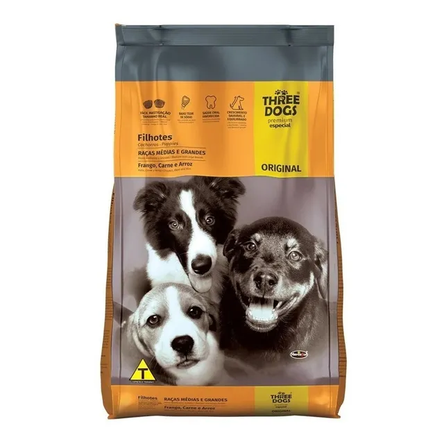 Three Dogs Premium Especial Cachorro 15 Kg Con Regalos