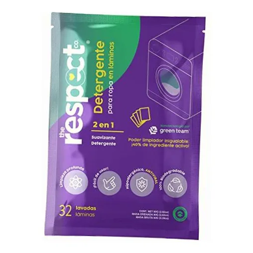 Detergente Ecológico En Lamina - The Respect Co - 32 Lavadas