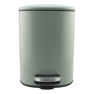 Bote De Basura Nuvo De Metal Con Pedal 5 Lts Color Menta Bote De Basura Nuvo De Metal Con Pedal 5 Lts Color Menta