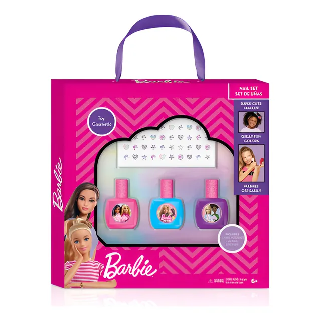 Set De Belleza De Uñas En Caja Mediana Barbie