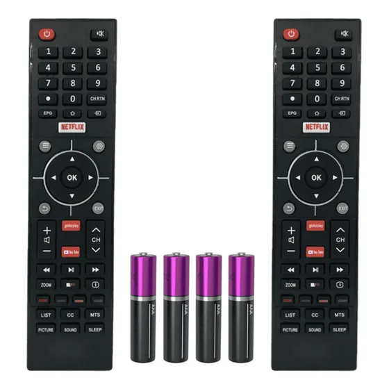 Kit 2 Controle Compatível Smart Tv Semp Toshiba Ct-6840