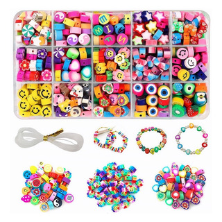 990pcs Arcillo Coloridas Pulseras Kits Abalorios Fabricación 990pcs Arcillo Coloridas Pulseras Kits Abalorios Fabricación