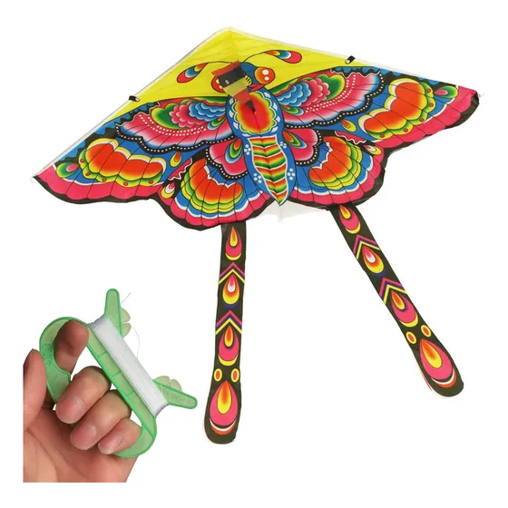 Barrilete Cometa Multicolor Mariposa Didáctico Grande Ba186