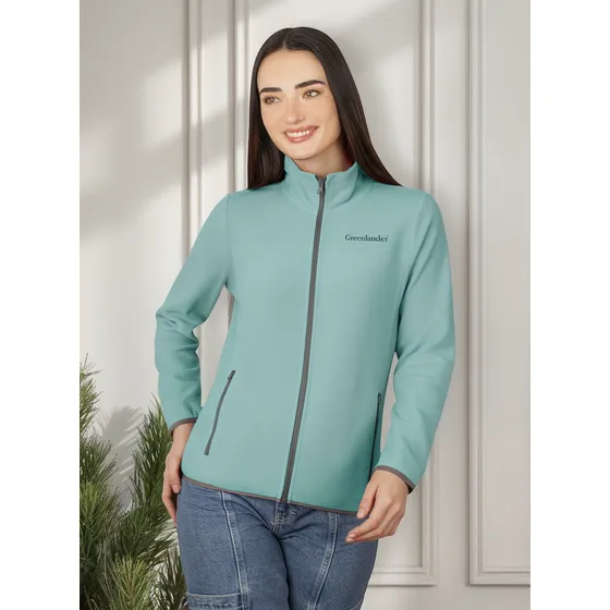 Chamarra Mujer Fce7597 Sudadera Ecofleece Ligero Greenlander