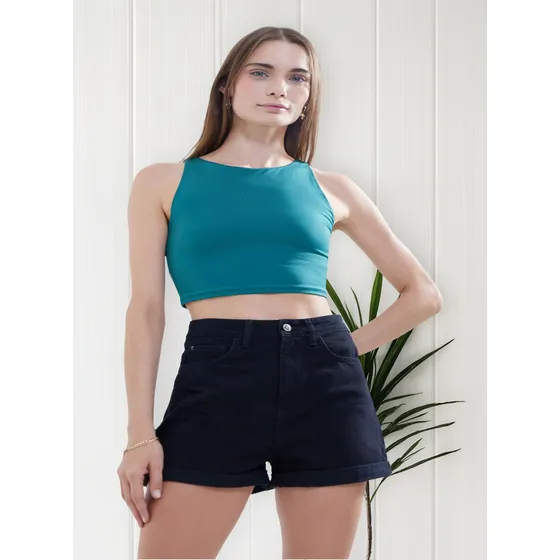 Short Mujer Seven  Negro Algodón 28190969-10