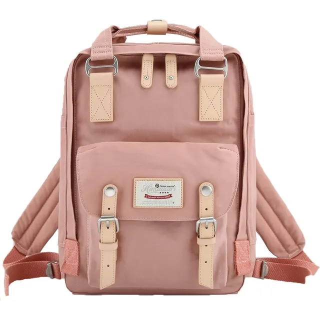 Mochilas Para Portatiles Himawari Beige Y Rosa 16.5 L