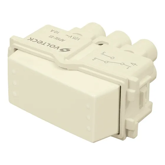 Interruptor De 3 Vías Color Marfil Volteck