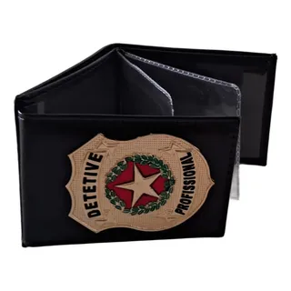 Carteira Em Couro Masculina De Detetive Particular Carteira Em Couro Masculina De Detetive Particular