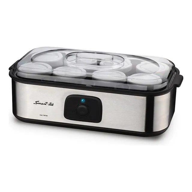 Yogurtera Smart Tek Ym800 Exterior Acero Inox Frascos Vidrio