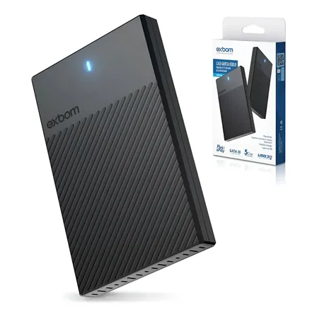 Case Para Hd Ssd 2,5 Sata Externo Usb 3.0 Caixa Leitor 3 0 Preto