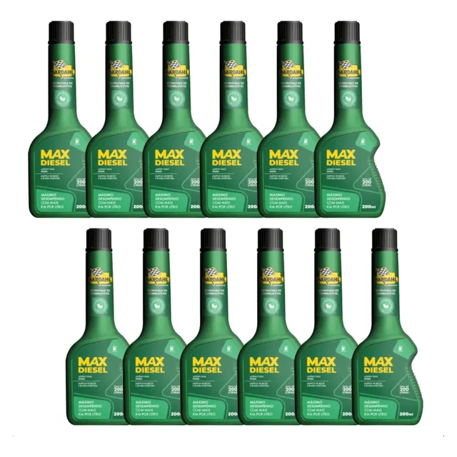 Kit 12 Aditivo Combustível Diesel Bardahl Max Diesel 200ml