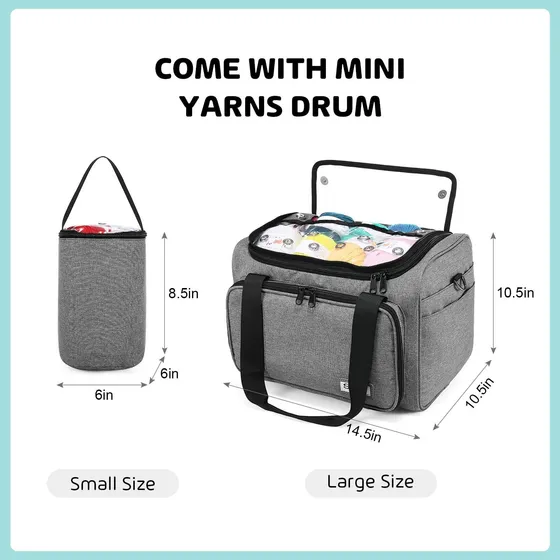 Sucipi Bolsa Tejer Organizador Hilo Divisor Mini Tambor