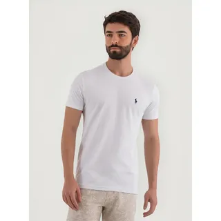 Camiseta Ralph Lauren Custom Fit Branca Camiseta Ralph Lauren Custom Fit Branca