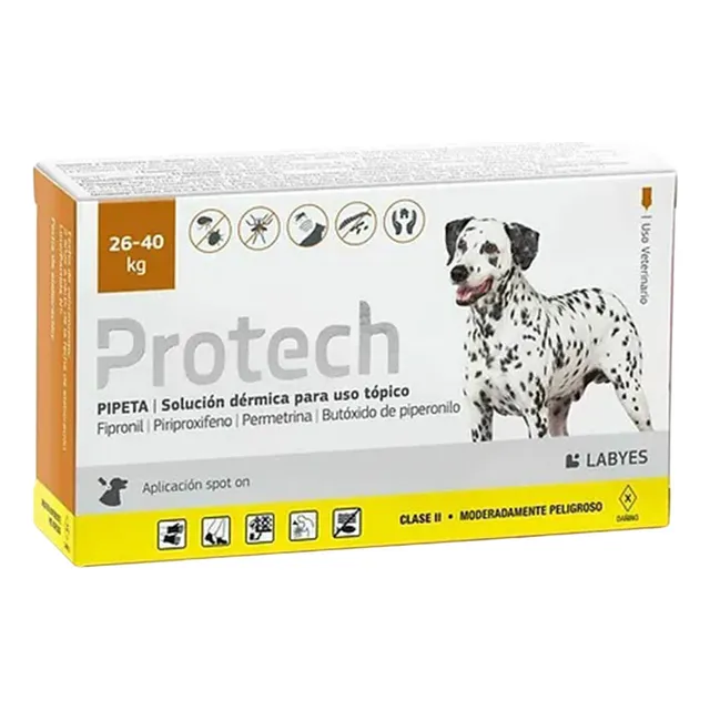 Pipeta Antiparasitario Perro 26 A 40 Kg Protech Labyes