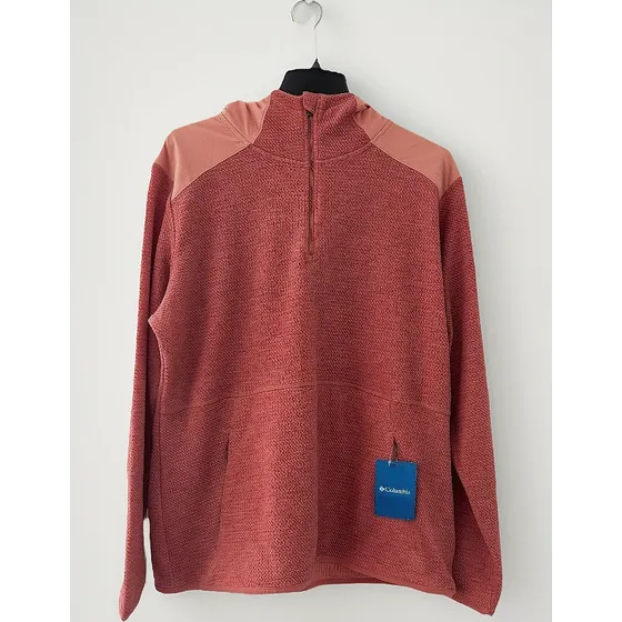 Buzo Hoodie Columbia Sadlers Crest Half Zip Nuevo Con Capuch
