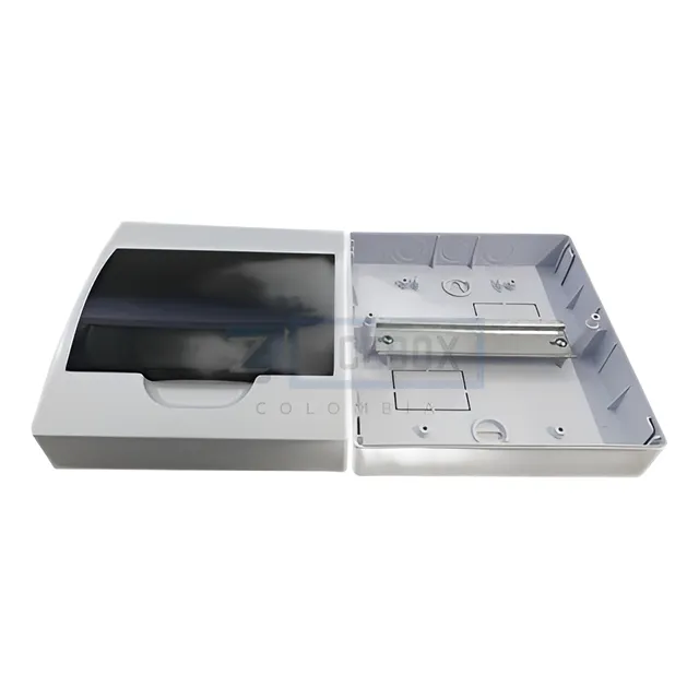 Caja De Distribución Para Breaker De Riel 8 Circuitos