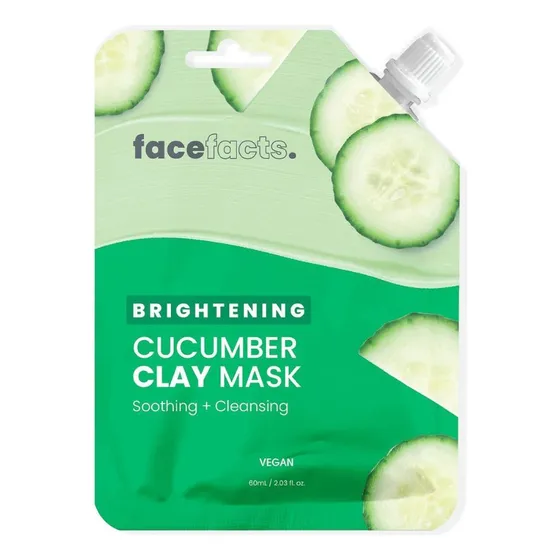 Mascarilla facial para piel normal Facefacts Cucumber Clay Mask