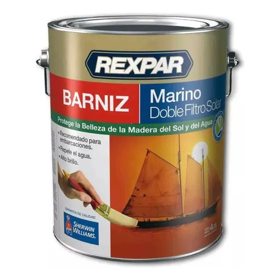 Barniz Marino 4 Litros Rexpar Doble Filtro Solar Sherwin