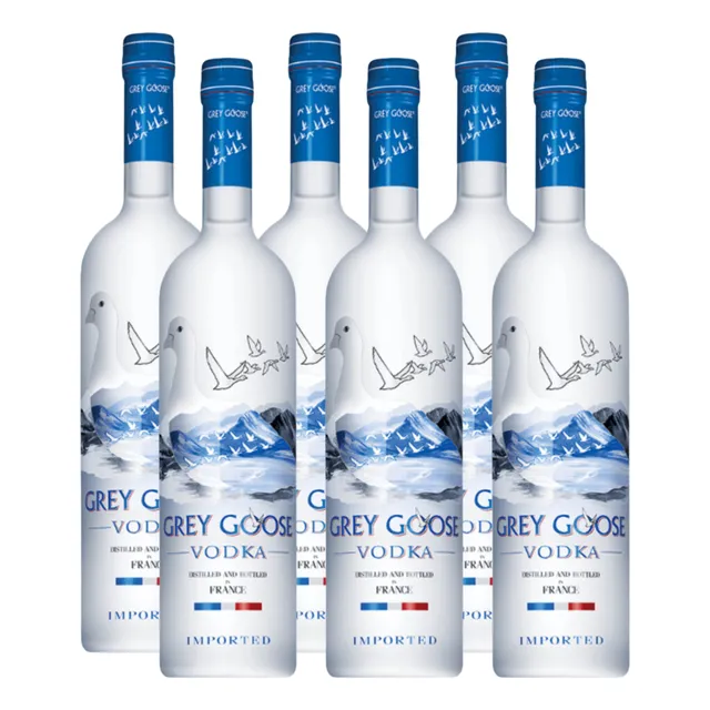 Vodka Grey Goose 750ml Clasico Francia X6  Zetta Bebidas