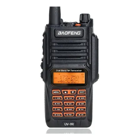 Walkie-talkie Baofeng 9r UV-9R y frecuencia VHF/UHF - negro