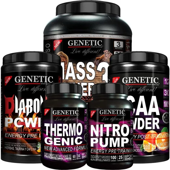 N° 1 Masa Muscular Magra Fuerza Energia Eleva Testo Genetic