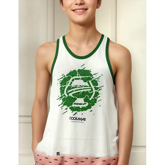 Musculosa Coolhaas De Niño Algodón, Dibujo Infantil, P Playa