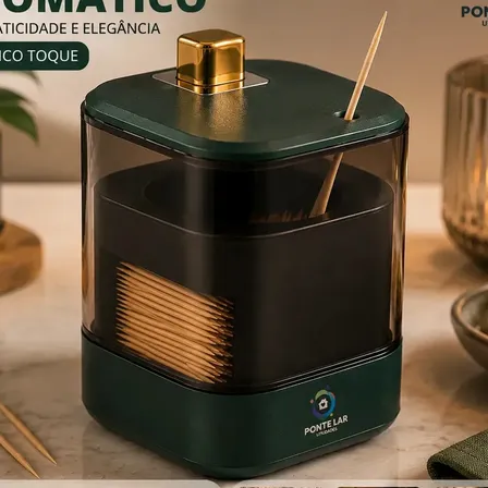 Caixa De Palitos De Dentes Automática Porta Palito Automático Criativo Dispenser Higiênico Luxo Moderna Organizador Compacto Cozinha Porta Palitos Minimalista Gourmet Marca Ponte Lar Utilidades