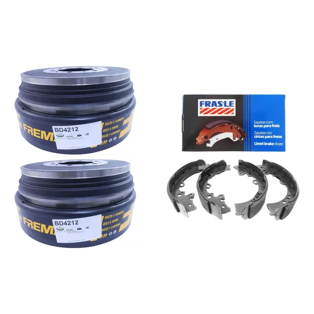 Par Tambor Freio Traseiro Fremax + Sapata Hilux 2005 A 2015