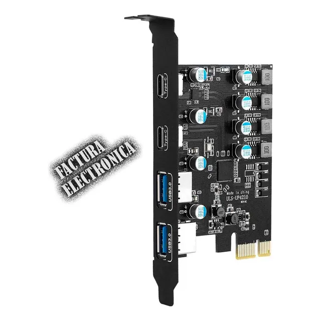  Tarjeta Pci Express A Usb 3.0 Usb C X4 Puertos Usb Pci-e