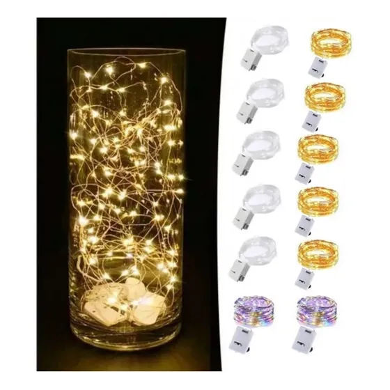 12piezas Luces De Hadas Con Pilas Luces De Cadena 3m 30led 
