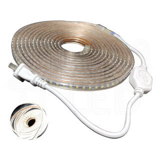 Manguera Led 2835 5m 127v 40w Con Clavija Ip65 Manguera Led 2835 5m 127v 40w Con Clavija Ip65