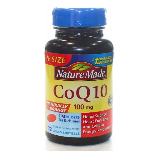 Suplemento Nature Made Coq 10 72 Cápsulas Blandas Líquidas (