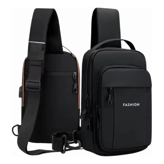 Mochila Bolsa Bag Masculino Couro Tiracolo Transversal Ombro Pochete Shoulder - Marca Miran