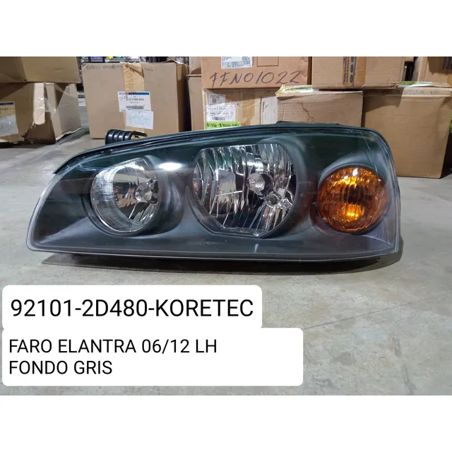 Faro Hyundai Elantra 2008-2012 Fondo Gris