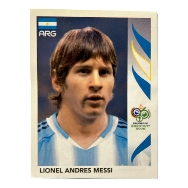 Figurita Lionel Messi Rookie Original Mundial 2006 Panini