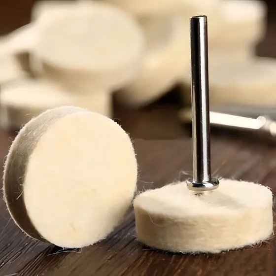 10x Feltro De Polimento Para Micro Retifica Dremel -1 Haste