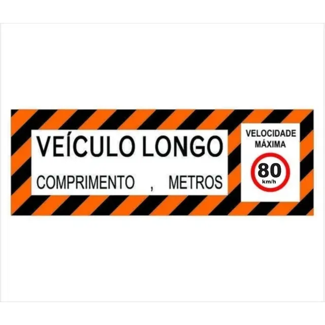 Faixa Veículo Longo - Adesivo Refletivo Prismático  