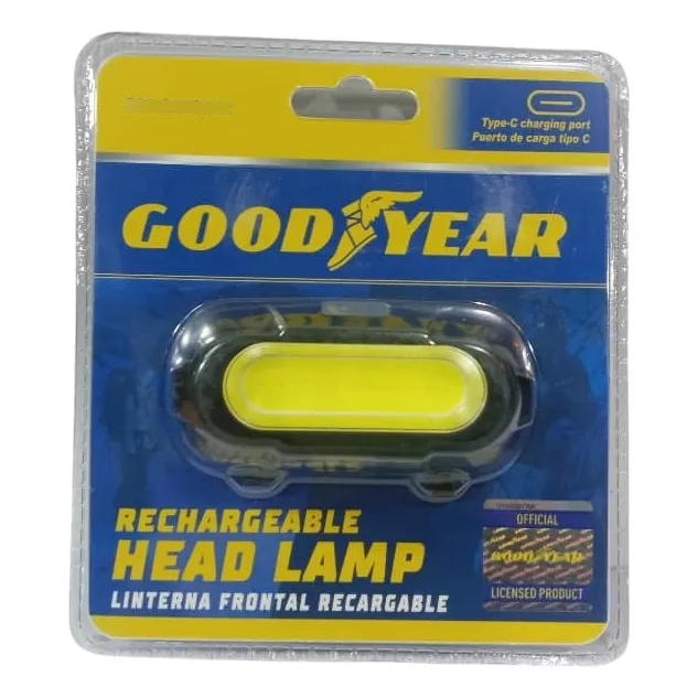 Linterna Frontal Led Recargable Cable Tipo C